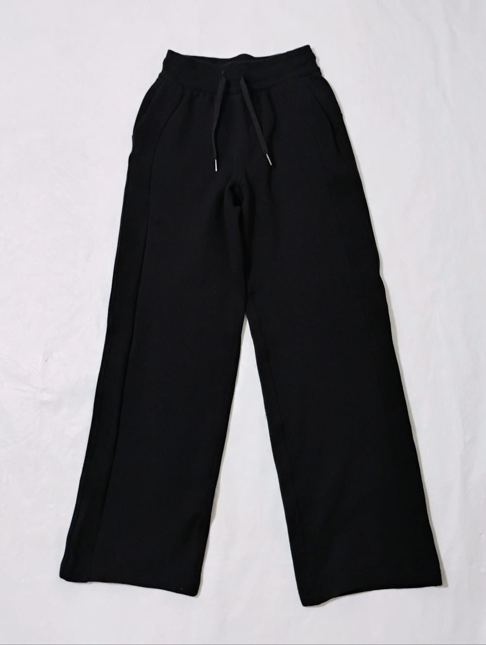 Women's Lululemon Scuba Mid-Rise Wide-Leg Pant Regular Black Sweatpants XXS